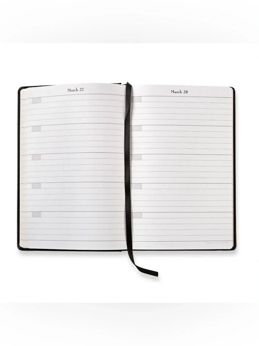 Levenger Luxe Leather 5-Year Journal Black Hardcover Binding